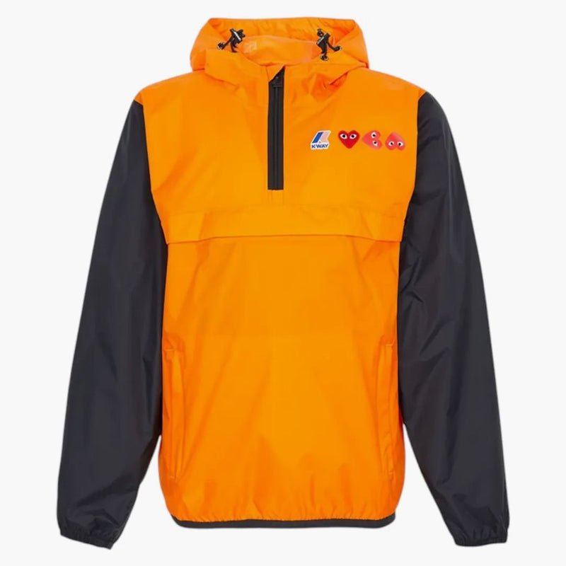 Comme Des Garcons X K-way Hood Rain Ii Jacket Orange
