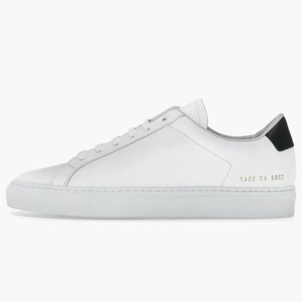 Common Projects Retro Classic Low Vitsvart
