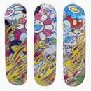 Takashi Murakami Takashi Murakami Flaming Skull Skateboard Deck Set Multicolor