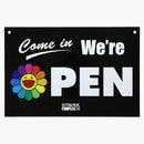 Takashi Murakami Flower Sign Black