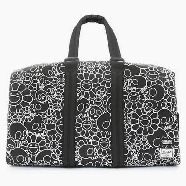 Takashi Murakami Skull & Flower Duffle Black