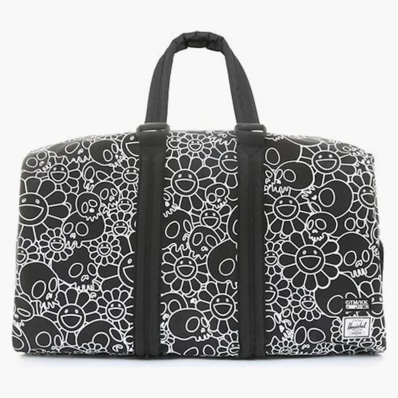 Takashi Murakami Skull & Flower Duffle Black