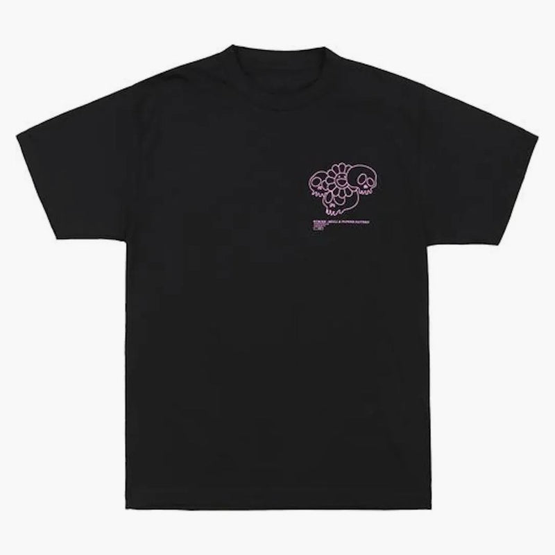 Takashi Murakami Skull & Flower Tee Black