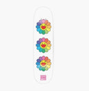 Takashi Murakami X Takashi Murakami 3 Flower Skateboard Deck Multi