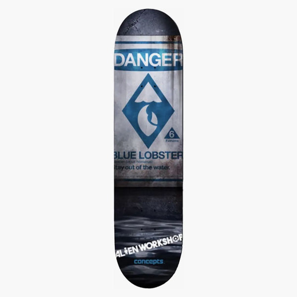 Koncepty x Alien Workshop Blue Lobster Skateboard Deck Dangerous Waters