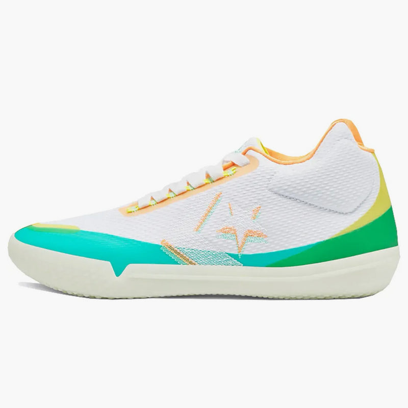 Converse All Star Bb Evo Hi-vis White Green Glow