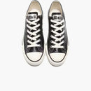 Converse All Star Olive Green Leather Ox Black
