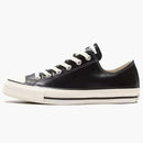 Converse All Star Olive Green Leather Ox Black