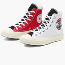 Converse Chuck 70 Hi Logo Play White University Red