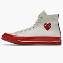 Converse Chuck Taylor All Star 70 Hi Comme of the Garcon Play Egret Red Midsole