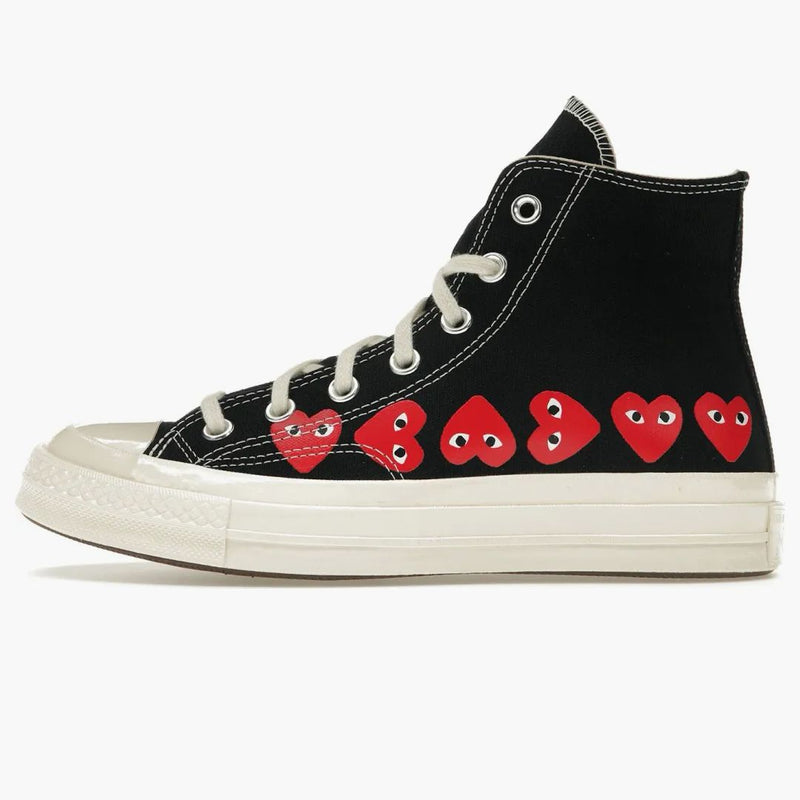 Converse Chuck Taylor All Star 70 Hi Comme Des Garcons Play Multi-heart Black