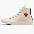 Converse Chuck Taylor All Star 70 Hi Comme Des Garcons Play Single Heart Milk (ps)