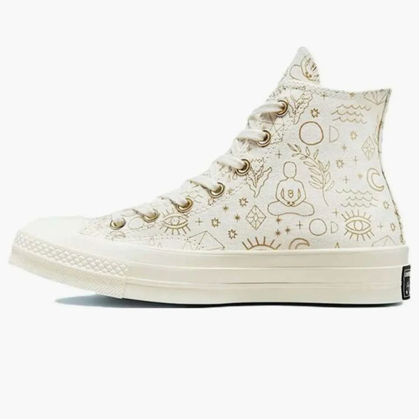 Converse Chuck Taylor All Star 70 Hi Elements Print Egret Gold (women's)