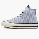 Converse Chuck Taylor All Star 70 Hi Hickory Stripe Washed Indigo