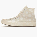 Converse Chuck Taylor All Star 70 Hi Polka Dots Egret White Egret (mujer)
