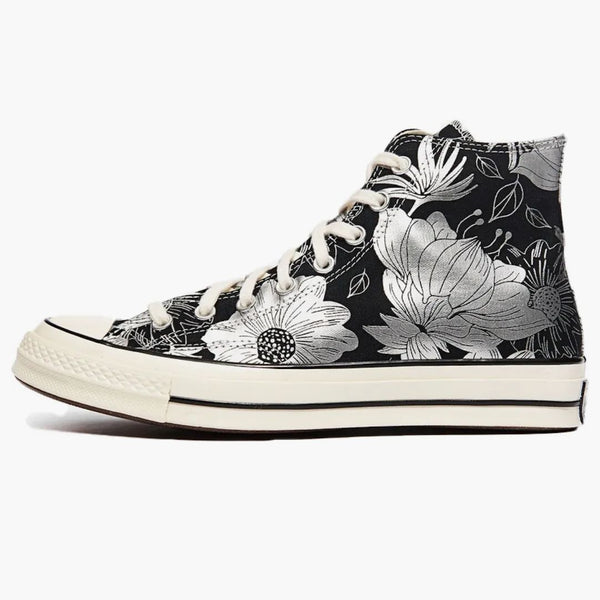 Converse Chuck Taylor All Star 70 HI Vintage Floral Black Silver (Women's)