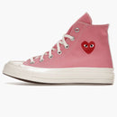 Converse Chuck Taylor All Star 70 Hi Comme Des Garcons Play Bright Pink