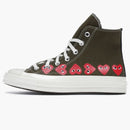 Converse Chuck Taylor All Star 70 Hi Comme Des Garcons Play Multi-heart Green