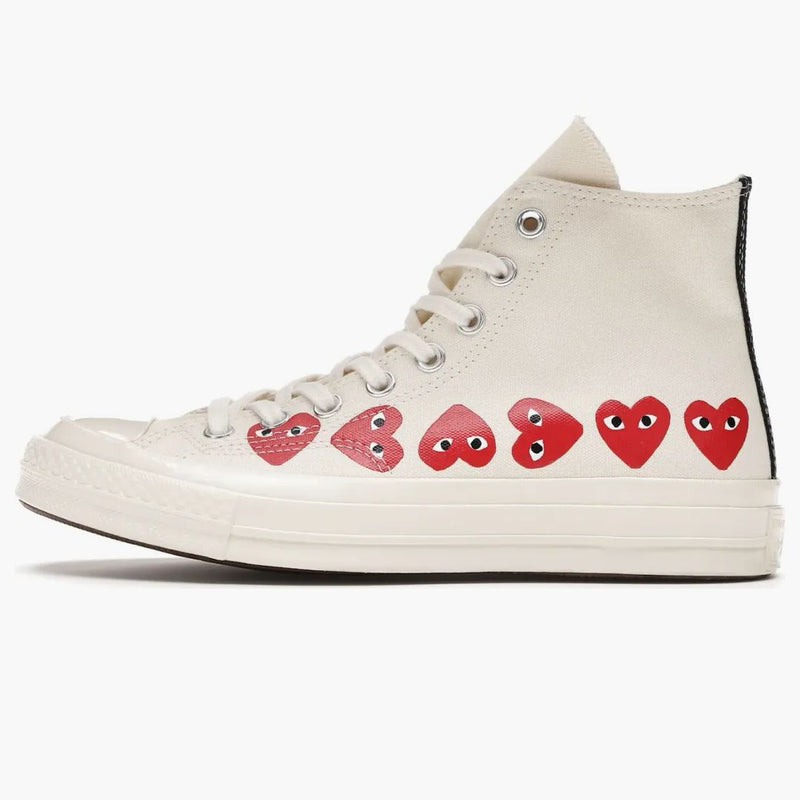 Converse Chuck Taylor All Star 70 Hi Comme Des Garcons Play Multi-heart White