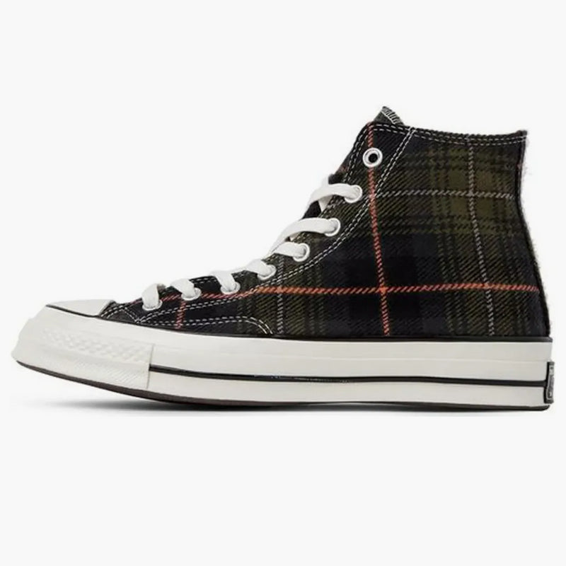 Converse Chuck Taylor All Star 70 Hi Plaid Pack Střední olive