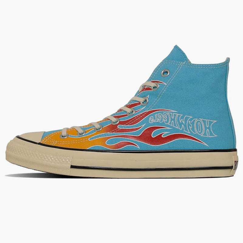 Converse Chuck Taylor All Star Ahoj stárnutí hot kola plameny obloha modrá