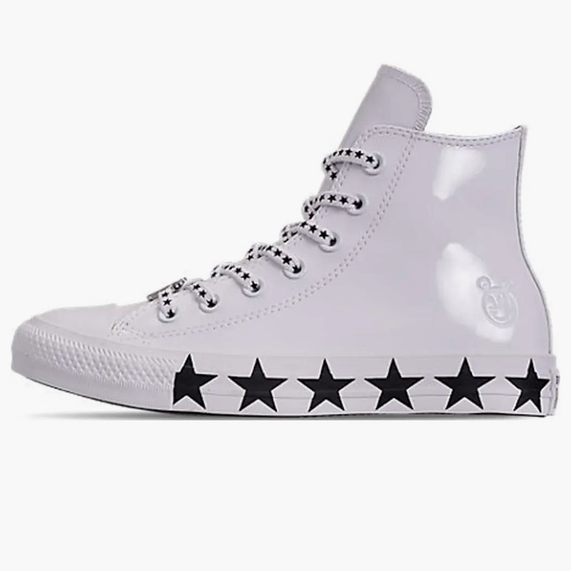 Converse Chuck Taylor All Star Hi Miley Cyrus White Black Stars (Women's)