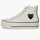 Converse Chuck Taylor All Star Hi Platform Comme Des Garçons Play White Black