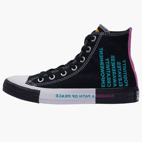 Converse Chuck Taylor All Star Hi SEEK Peace Black Magenta (GS)