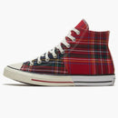 Converse Chuck Taylor All Star Hi Tartan Red Green Split