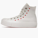 Converse Chuck Taylor All Star Lift Hi White Red (Women's)