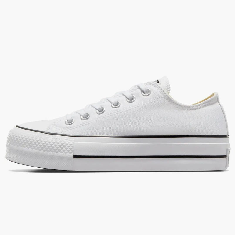 Conversa Chuck Taylor All Star Lift Platform Low Bianco nero (donne)