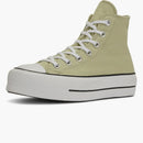 Converse Chuck Taylor All Star Lift Platform Seasonal Color Olive Aura White (Women's)