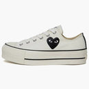 Converse Chuck Taylor All Star Low Platform Comme Des Garçons Play White Black
