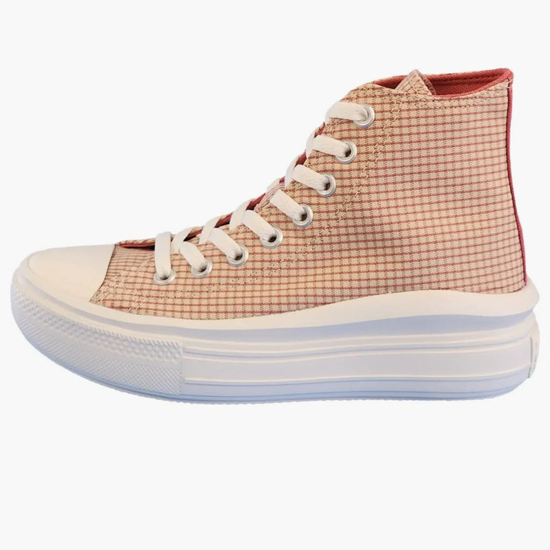 Converse Chuck Taylor All Star Move Platform Hi Checked Rabarber Pie (Women's)