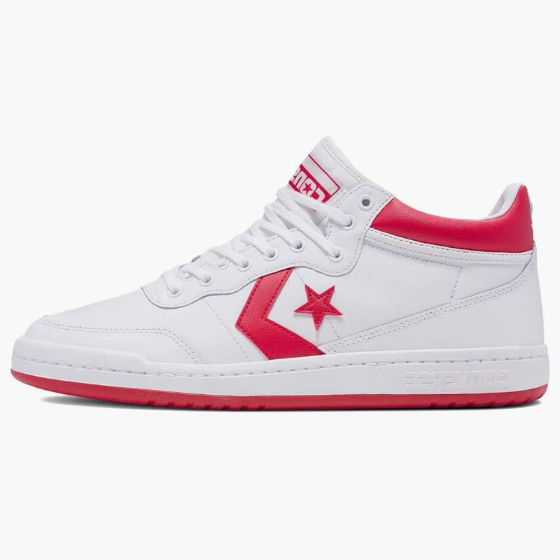 Converse Fastbreak Pro Mid White Enamel Red