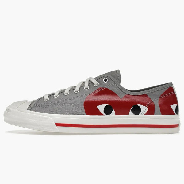 Converse Jack Purcell Comme Des Garcons Play Grey Red