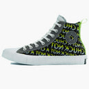 Converse not a chuck hi hi-vis black lemon venom