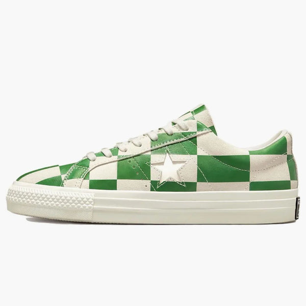 Converse One Star Ox Blocked Warped Board Green