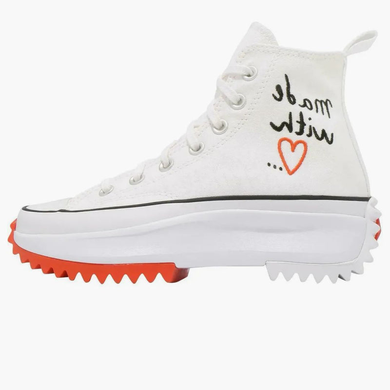 Converse Run Star Hike Hi Made With Love White (women's)