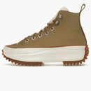Converse Run Star Hike Hi Platform Sherpa Leather Nomad Khaki Egret Wheat (Women's)