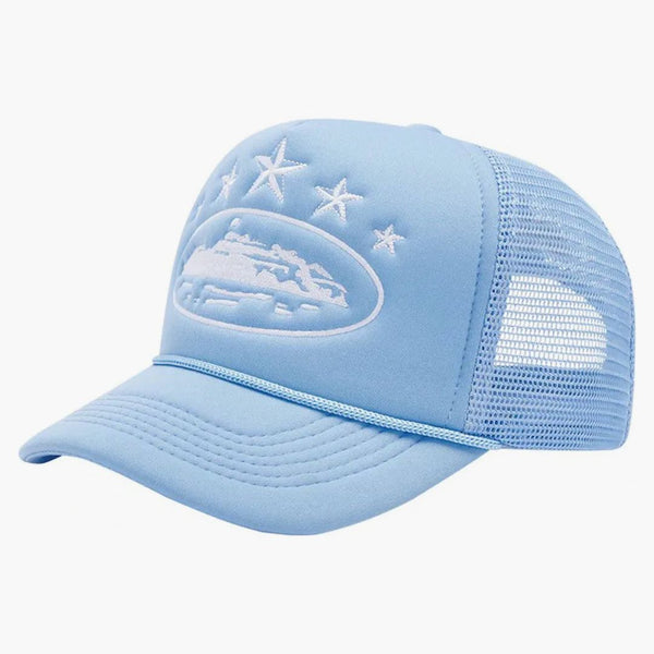 Corteiz 5 Starz Alcatraz Trucker Baby Blue