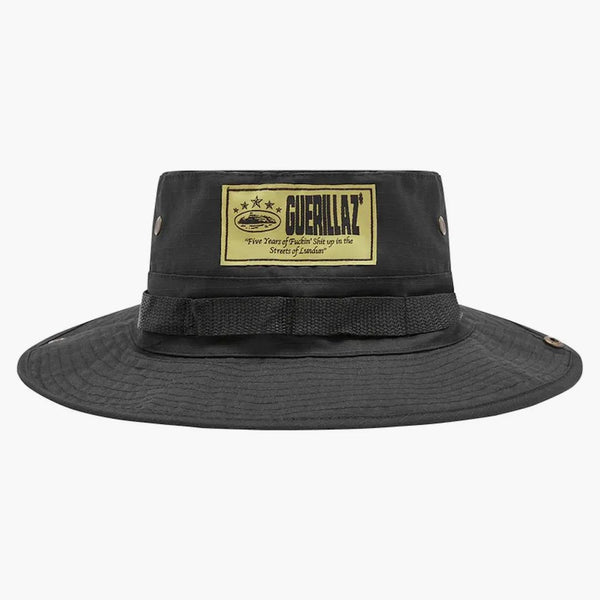 Corteiz 5 Starz Guerillaz Bucket ma czarny