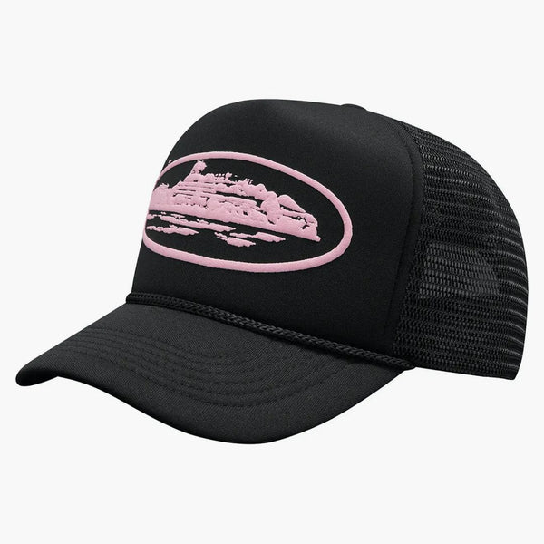 Corteiz Alcatraz Premium Trucker ma czarny/różowy