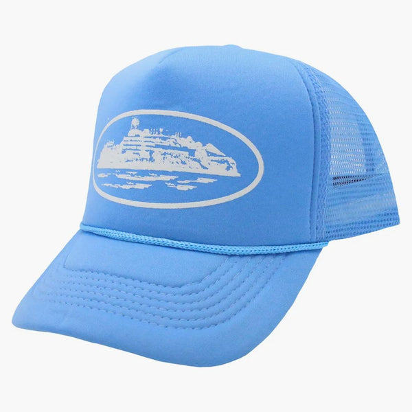 Corteiz Alcatraz Trucker ma Baby Blue