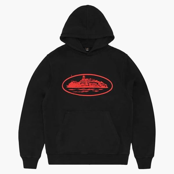Corteiz Alcatraz V2 Bluza Black/Red