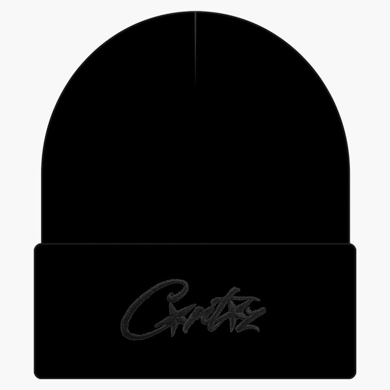 Corteiz Allstara złożona czapka Triple Black