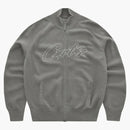 Corteiz Allstarz Knit Zip Up Jacket Gully Grey