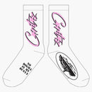 Corteiz Allstarz Socks White/Pink
