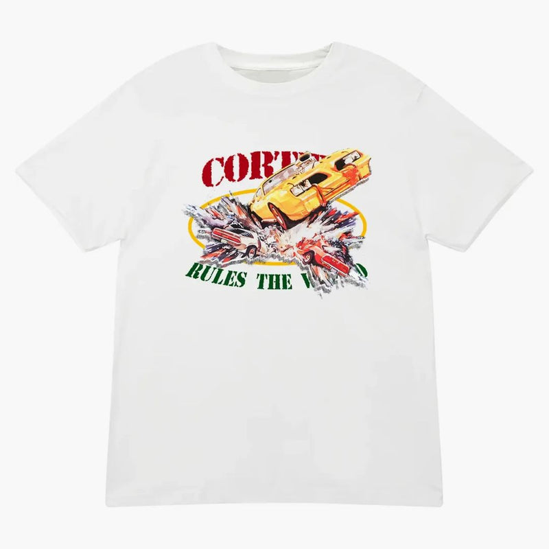 Corteiz Car Crash Tee White