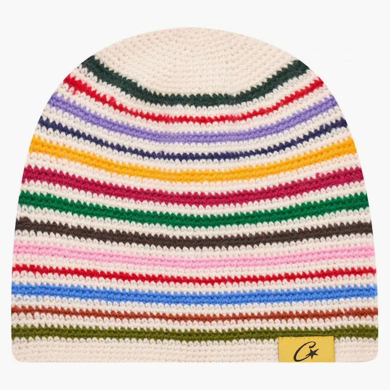 Corteiz crochet beanie white/multi